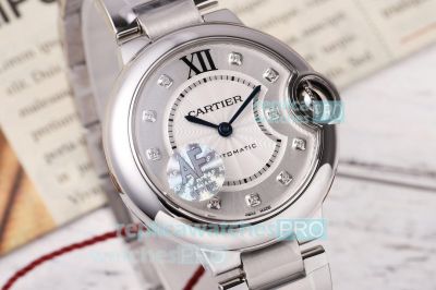 AF Factory 1:1 Replica Cartier Ballon Bleu Cal.1853 Silver 33MM Watch Quick-release System